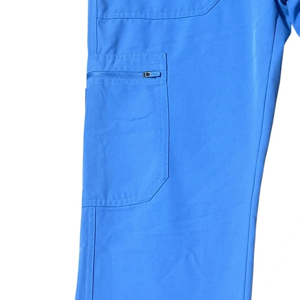 Figs men’s technical series TM3001 blue Cairo cargo drawstring waist scrub pant
